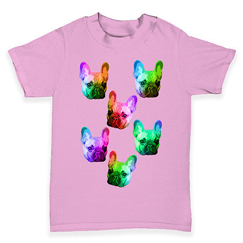 Multicolour Pugs Baby Toddler T-Shirt