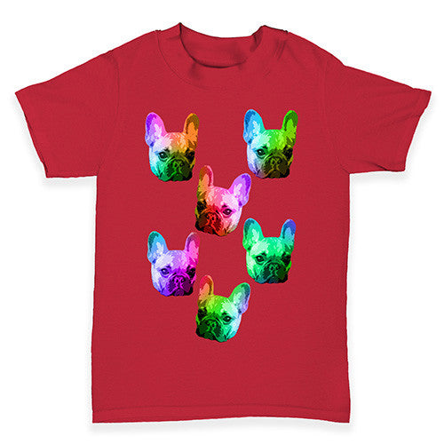 Multicolour Pugs Baby Toddler T-Shirt