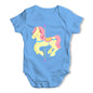 Pink Horse Carousel Baby Grow Bodysuit