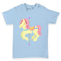 Pink Horse Carousel Baby Toddler T-Shirt