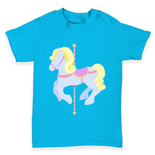 Carousel Purple Horse Baby Toddler T-Shirt