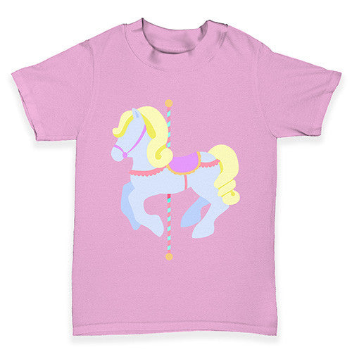 Carousel Purple Horse Baby Toddler T-Shirt