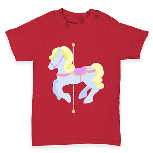 Carousel Purple Horse Baby Toddler T-Shirt