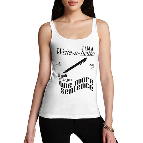 Women's Write A Holic One More Sentence Tank Top