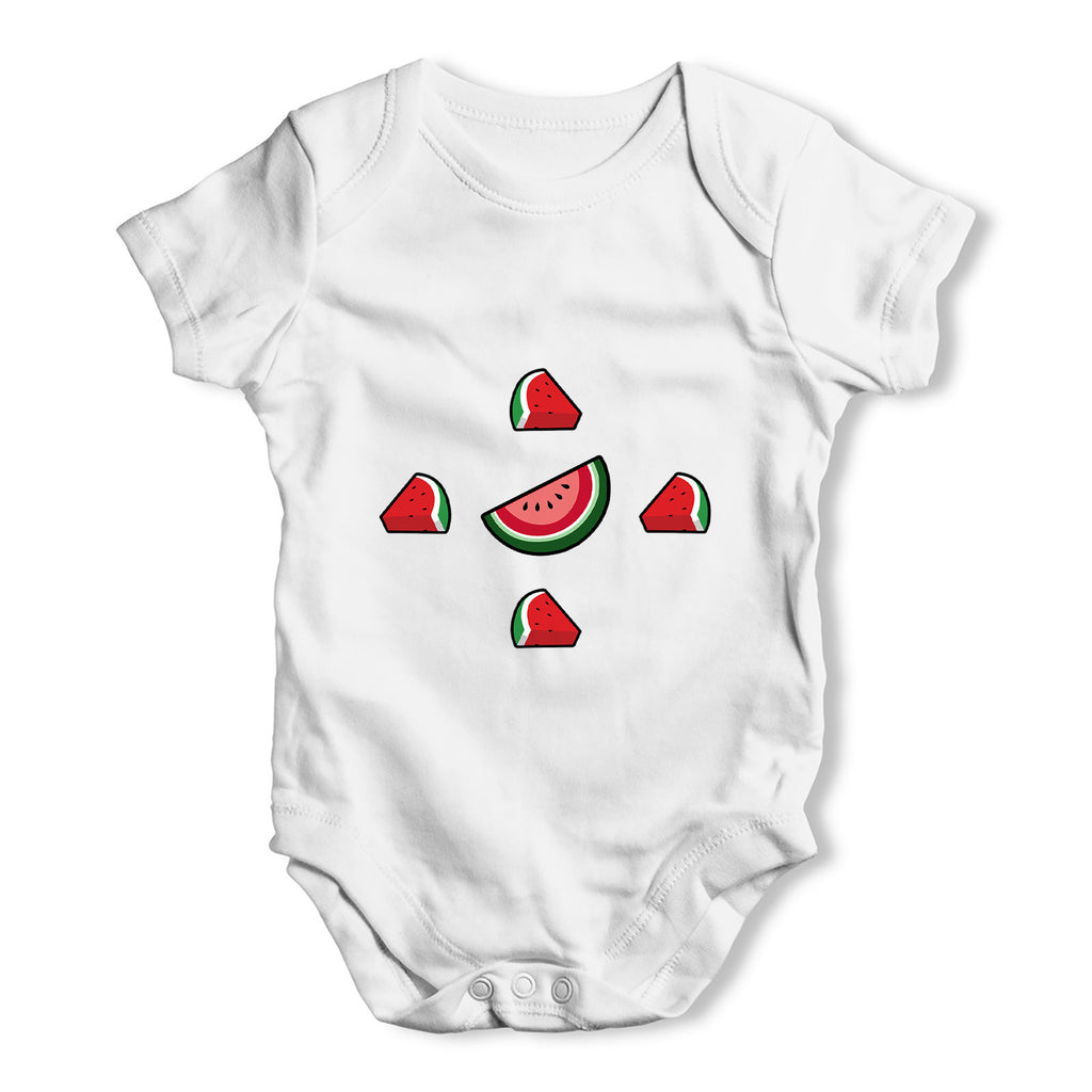 Watermelon Slices Baby Grow Bodysuit