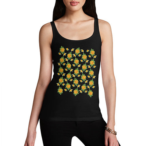 Women's Yellow Roses Tank Top