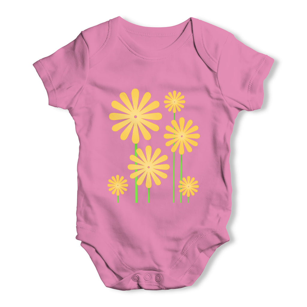 Sunflowers Baby Grow Bodysuit