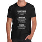 Men's Beer Martini Water T-Shirt