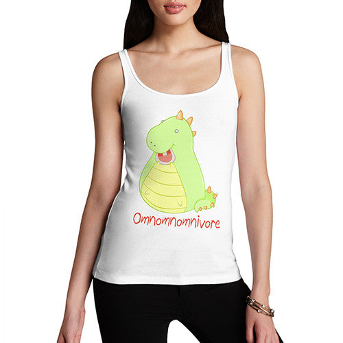 Women's Funny Omnivore Dino Tank Top