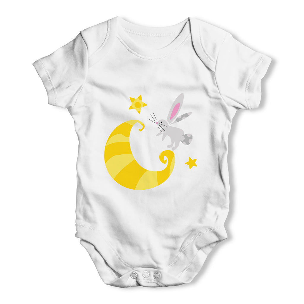 Bunny Moon & Stars Baby Grow Bodysuit