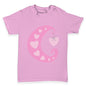 Pink Heart Moon Baby Toddler T-Shirt