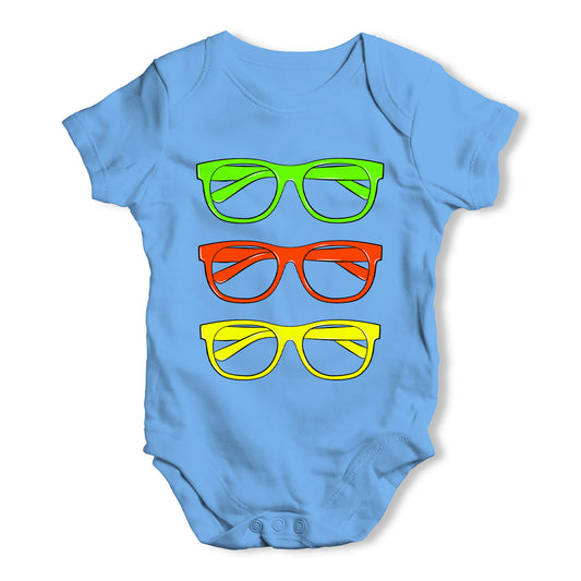 Coloured Glasses Frames Baby Grow Bodysuit