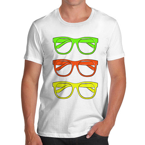 Men's Multicolour Specs T-Shirt