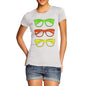 Women's Multicolour Specs T-Shirt