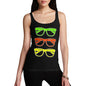 Women's Multicolour Specs Tank Top