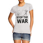 Women's Rock Paper Scissors Stop The War T-Shirt