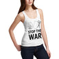 Women's Rock Paper Scissors Stop The War Tank Top