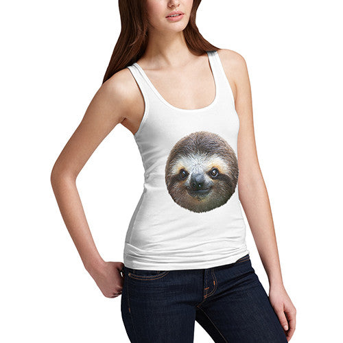 Women's Sloth Face Tank Top