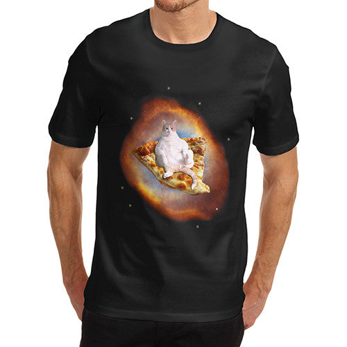 Men's Space Pizza Cat T-Shirt