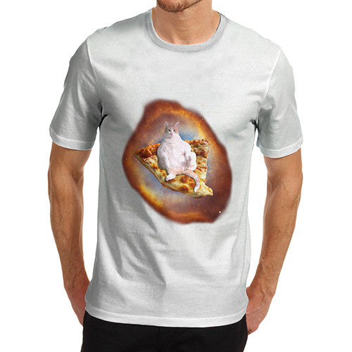 Men's Space Pizza Cat T-Shirt