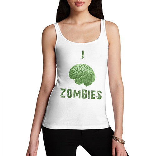 Women's I Love Zombie Brains Tank Top