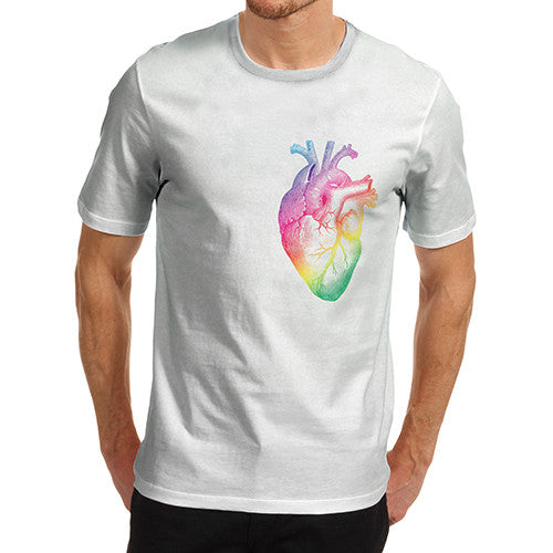 Men's Rainbow Heart T-Shirt