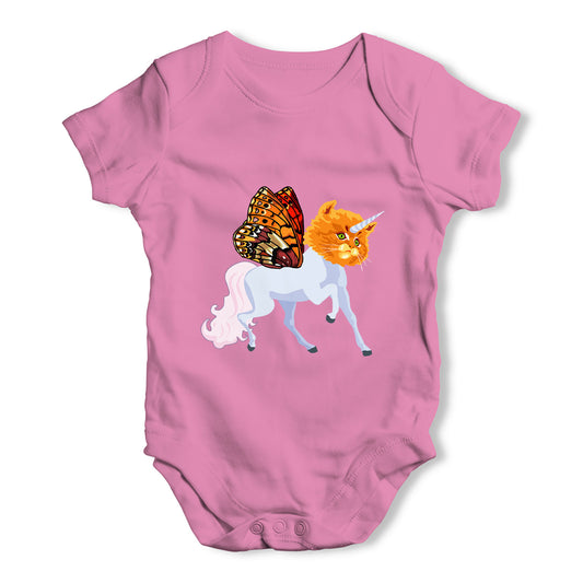 Unicorn Cat Butterfly Baby Grow Bodysuit