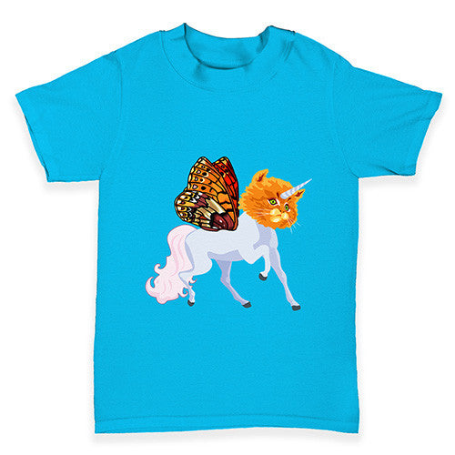 Unicorn Cat Butterfly Baby Toddler T-Shirt