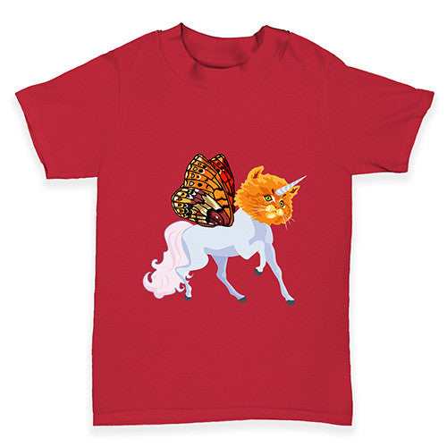 Unicorn Cat Butterfly Baby Toddler T-Shirt