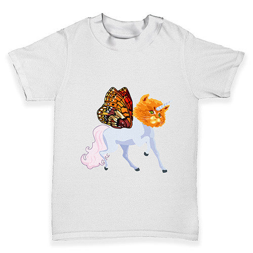 Unicorn Cat Butterfly Baby Toddler T-Shirt