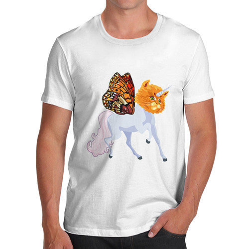 Men's Unicorn Cat Butterfly T-Shirt