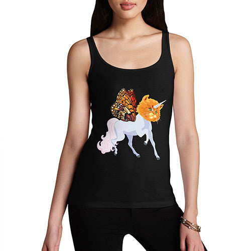 Women's Unicorn Cat Butterfly Tank Top