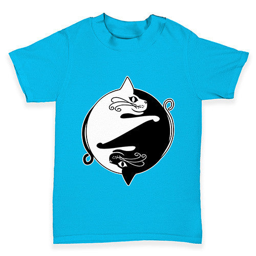 Cat Yin And Yang Baby Toddler T-Shirt