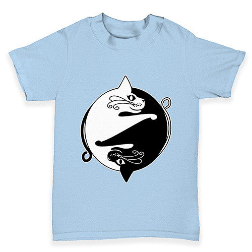 Cat Yin And Yang Baby Toddler T-Shirt