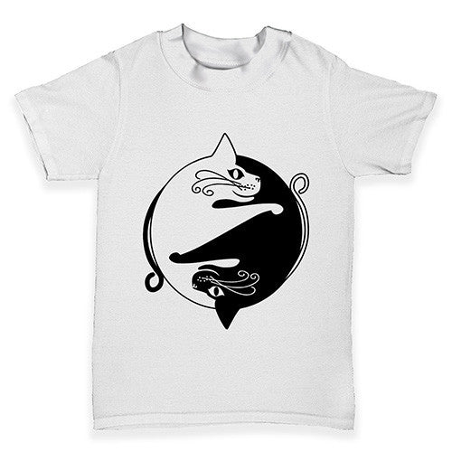 Cat Yin And Yang Baby Toddler T-Shirt