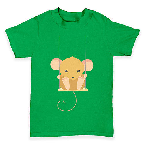 Mouse On A Swing Baby Toddler T-Shirt