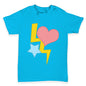 Lightning Heart Star Baby Toddler T-Shirt