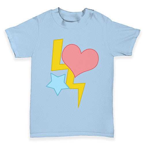 Lightning Heart Star Baby Toddler T-Shirt