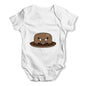 Bowler Hat Glasses Baby Grow Bodysuit