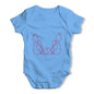 Twin Love Cats Baby Grow Bodysuit