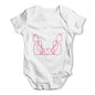 Twin Love Cats Baby Grow Bodysuit