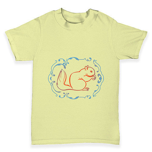 Squirrel Print Baby Toddler T-Shirt