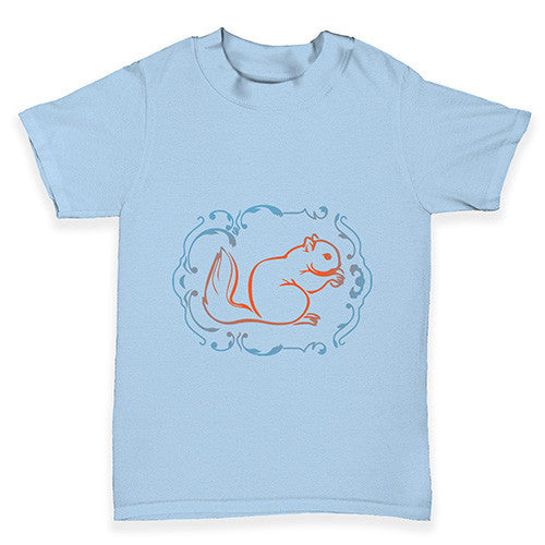 Squirrel Print Baby Toddler T-Shirt