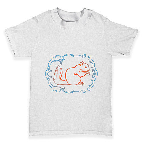 Squirrel Print Baby Toddler T-Shirt