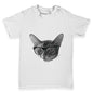 Hipster Cat Nerdy Baby Toddler T-Shirt