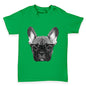 Hipster French Bulldog Nerdy Baby Toddler T-Shirt