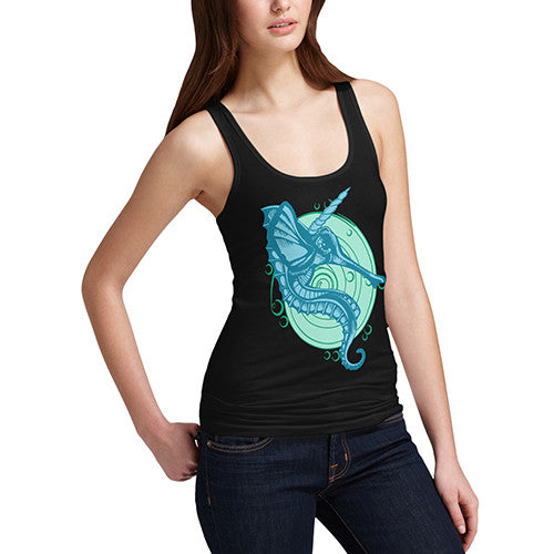 Women's Unicorn Sea Horse Tank Top