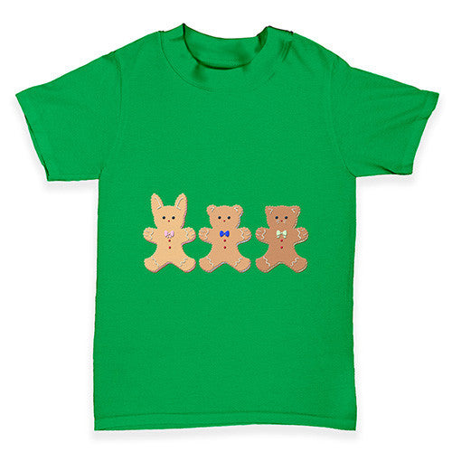 Three Gingerbread men Baby Toddler T-Shirt