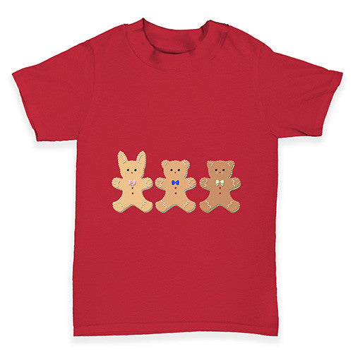 Three Gingerbread men Baby Toddler T-Shirt