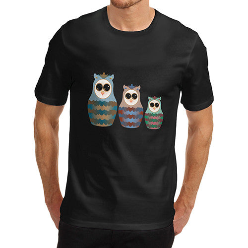 Men's Russian Doll Owl T-Shirt